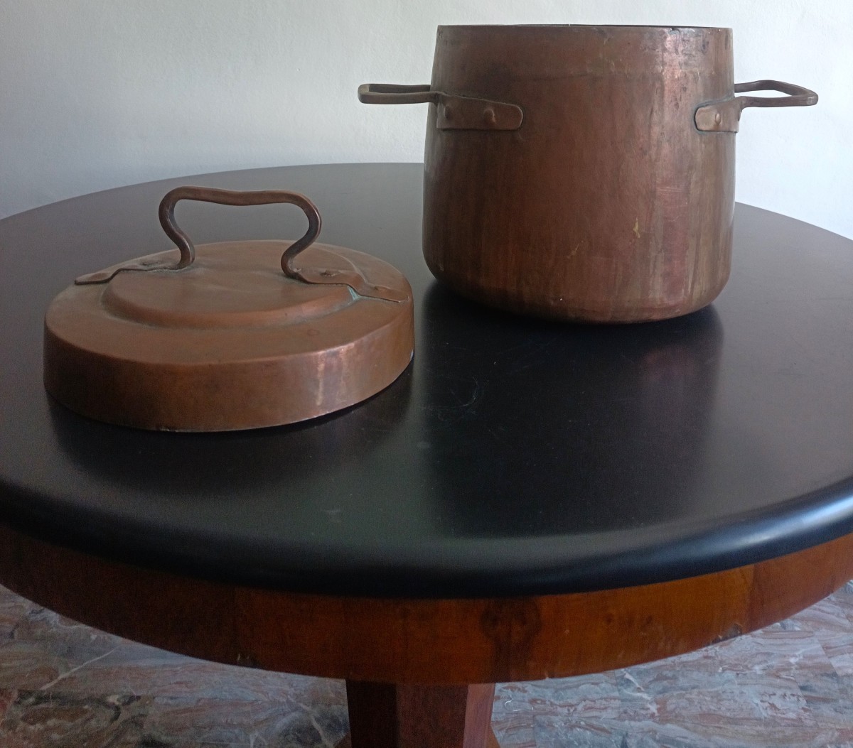 Set di 8 casseruole da cucina in rame del 700-photo-3