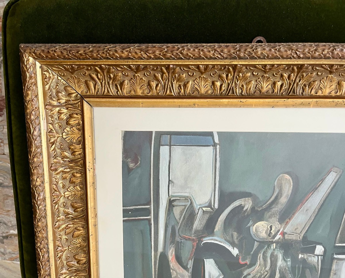 Olio su tela Confusione interna 1955 Vito Montanari-photo-3