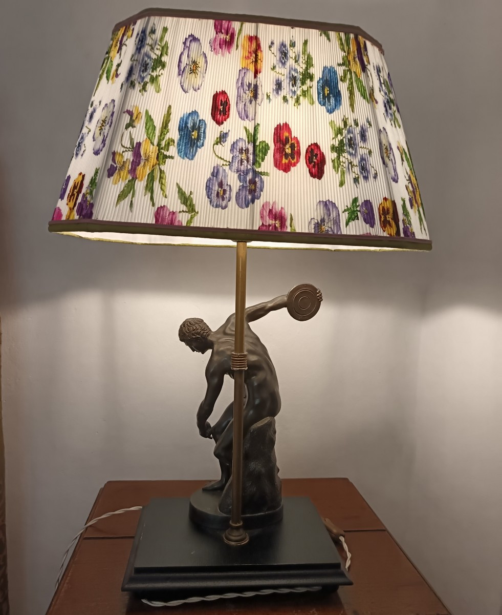 Lampada con discobolo in bronzo 800-photo-4