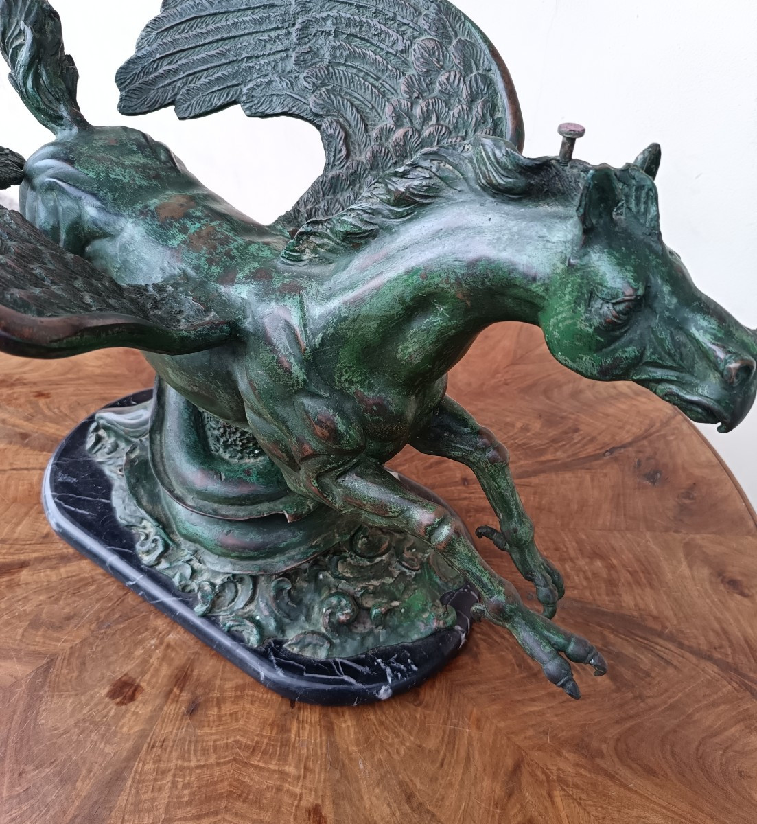 Scultura Razionalista in bronzo del 1930 Ippogrifo-photo-3