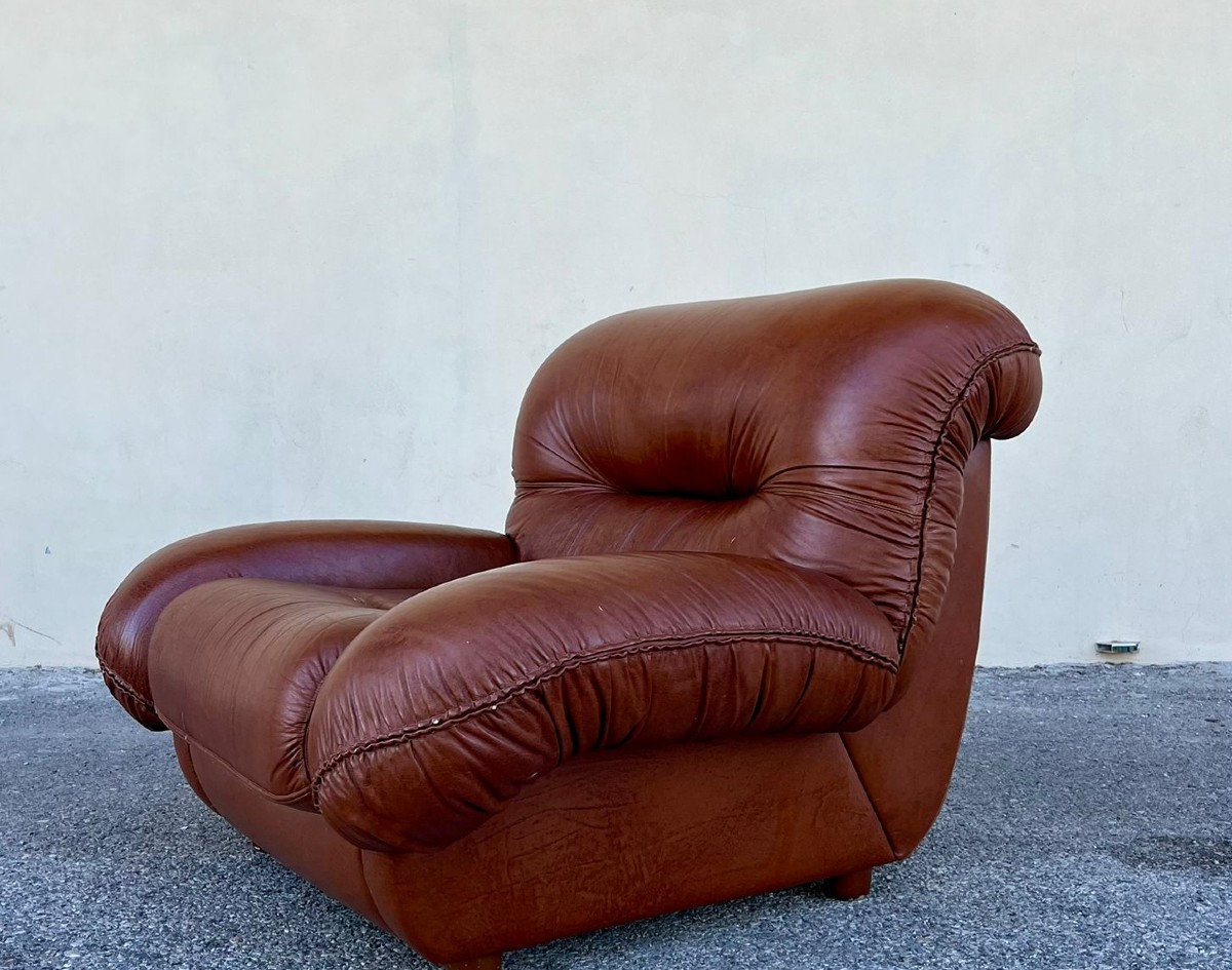 Coppia di poltrone vintage anni 70 Adriano Piazzesi-photo-4