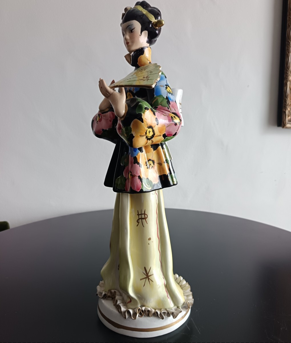 Geisha in ceramica 1930 Italia-photo-3