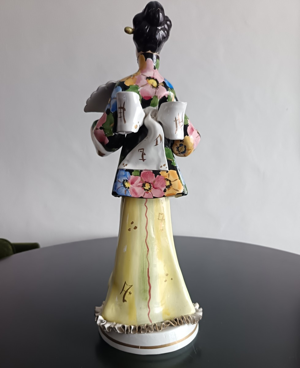 Geisha in ceramica 1930 Italia-photo-4