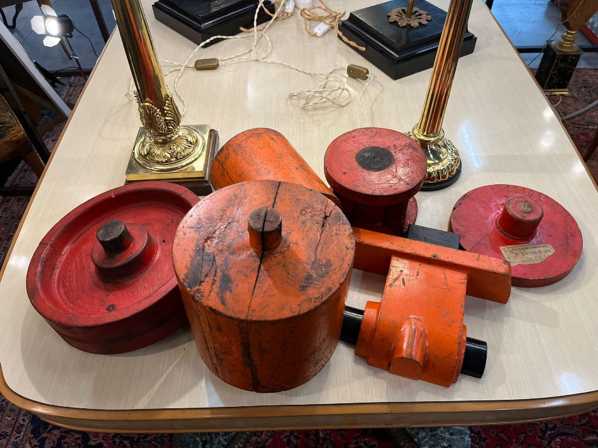 Stampi in legno di forme "fonderia Zanotti" di Santarcangelo di Romagna inizio XXsec