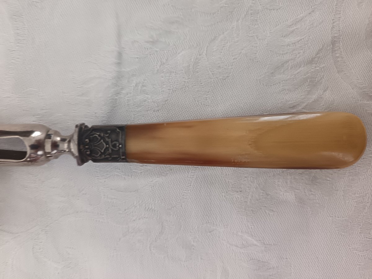 Pinza per arrosto dell’800 argento Francia-photo-4