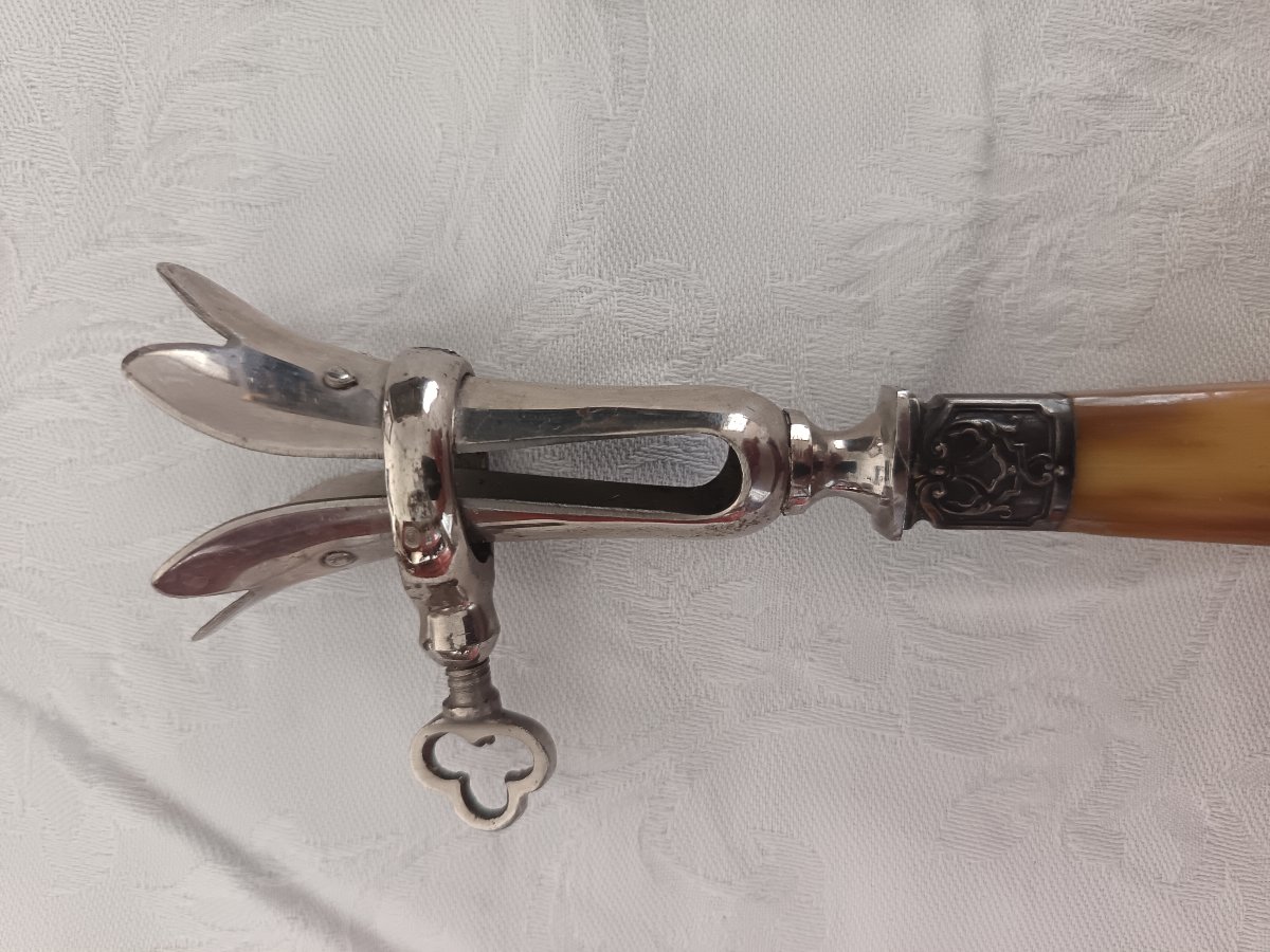 Pinza per arrosto dell’800 argento Francia-photo-1