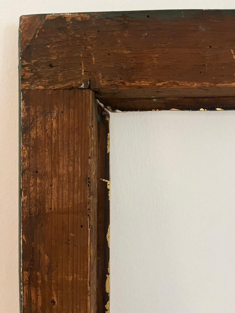 Cornice lignea laccata e dorata oro zecchino veneziana del 700-photo-1