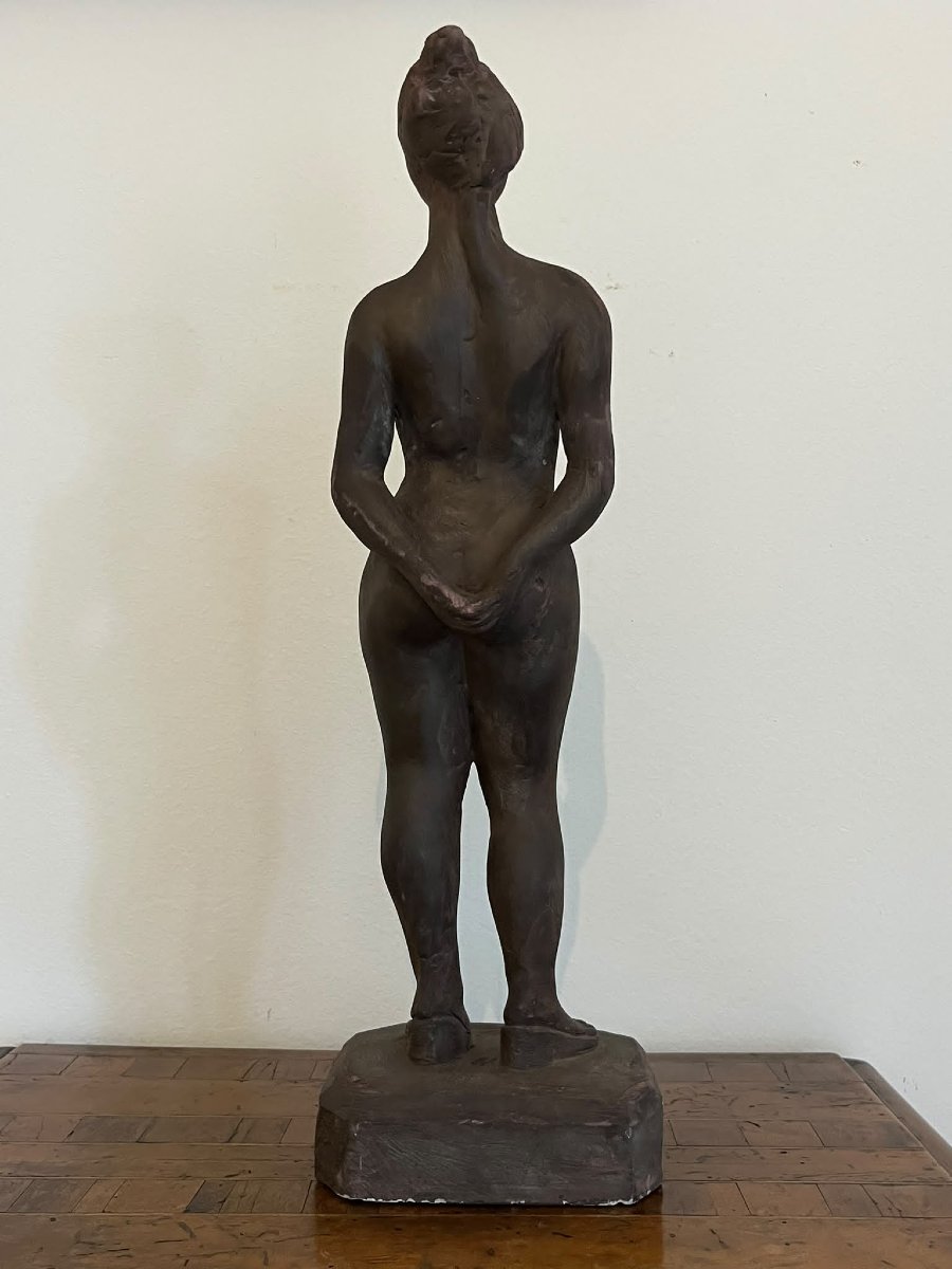Eva la prima donna scultura in terracotta Arturo Martini-photo-3