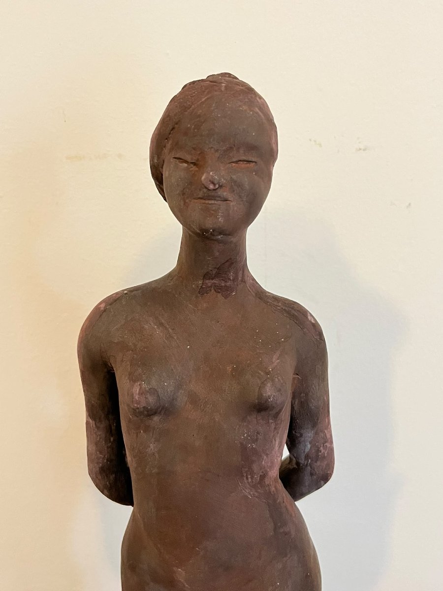 Eva la prima donna scultura in terracotta Arturo Martini-photo-1