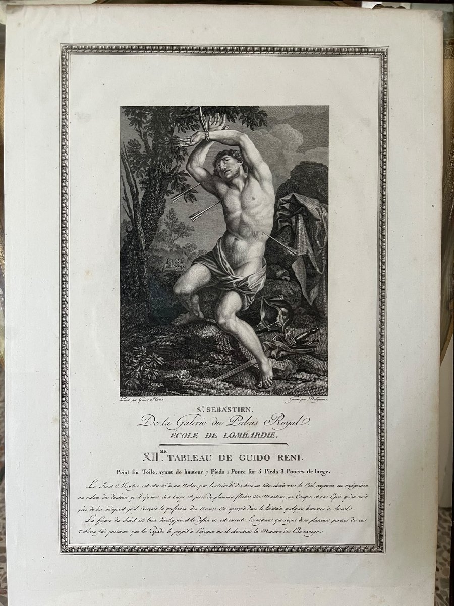 Acquaforte del 1786 di Jean Louis Delignon - San Sebastiano-photo-2