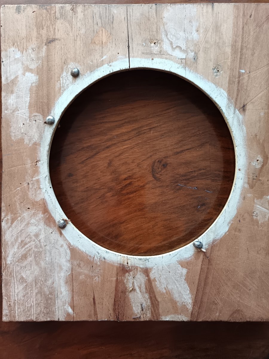Cornice legno ebanizzato e oror zecchino del 700-photo-4