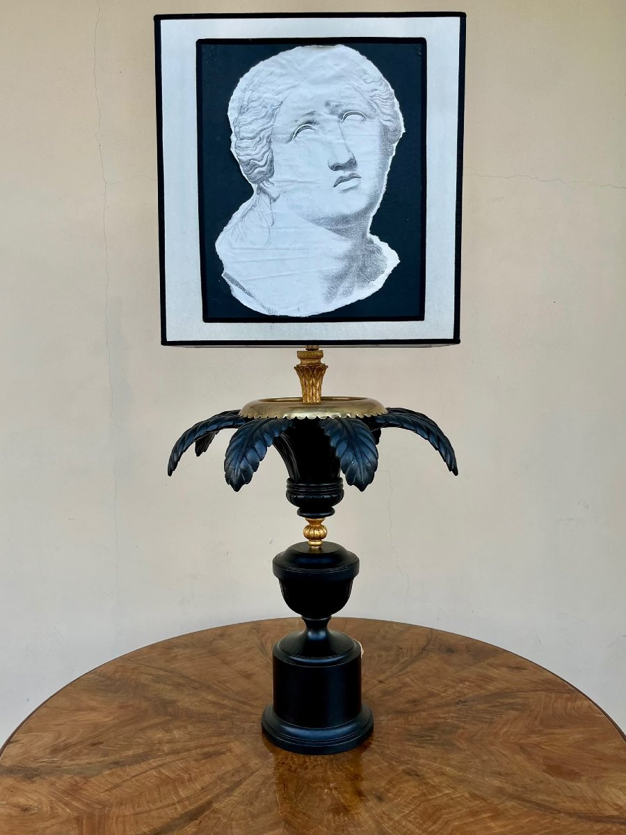 Lampada da tavolo palma in legno 900