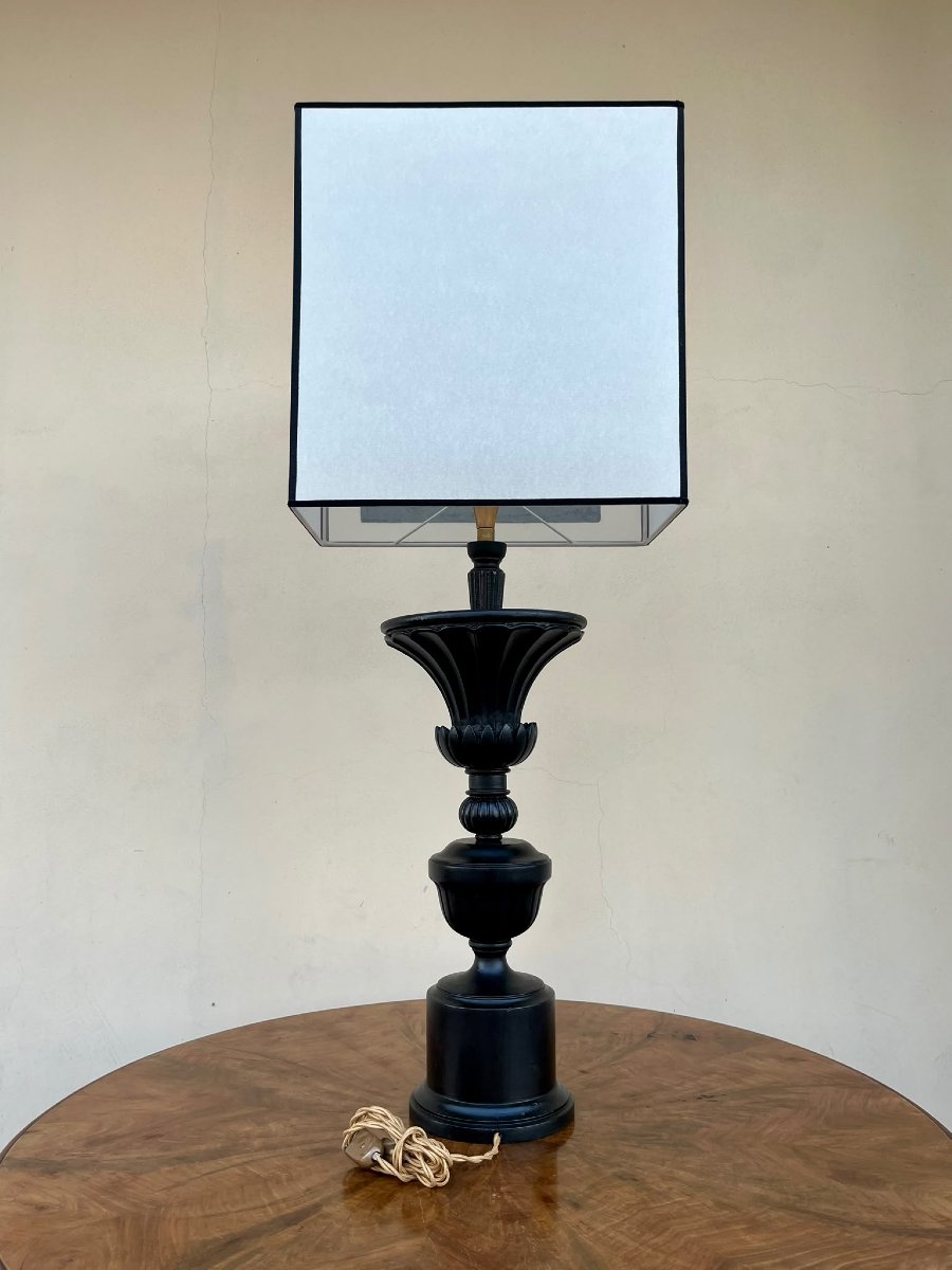 Lampada in legno ebanizzato 1930-photo-1