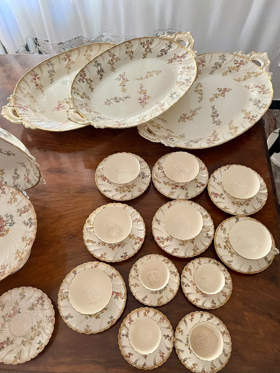 Servizio da tavola in ceramica del 1850 chiamato Luigi XV-photo-2