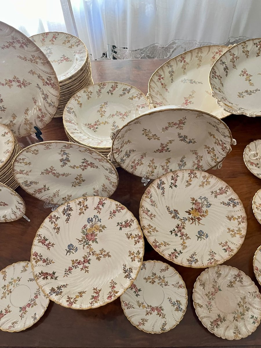 Servizio da tavola in ceramica del 1850 chiamato Luigi XV-photo-3
