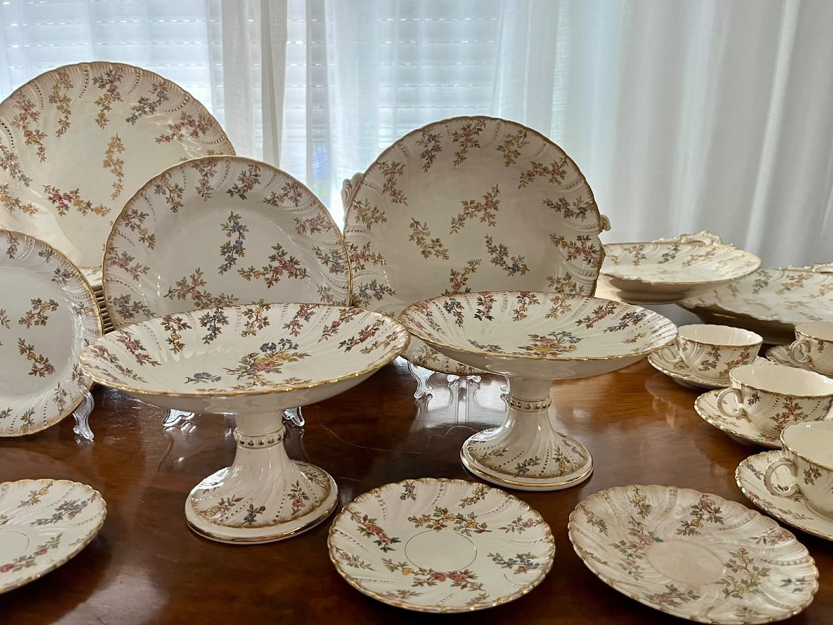 Servizio da tavola in ceramica del 1850 chiamato Luigi XV-photo-1