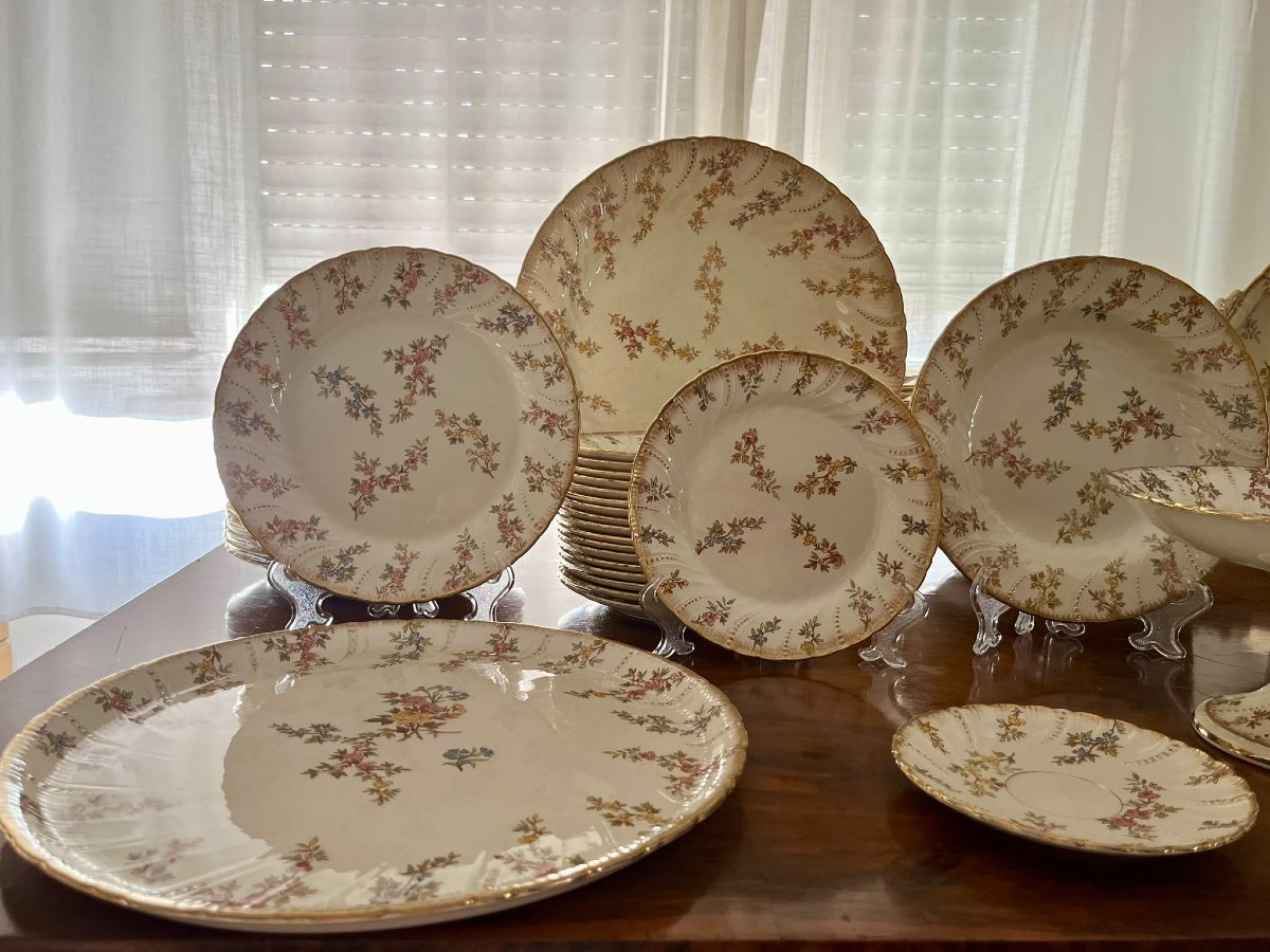Servizio da tavola in ceramica del 1850 chiamato Luigi XV-photo-2