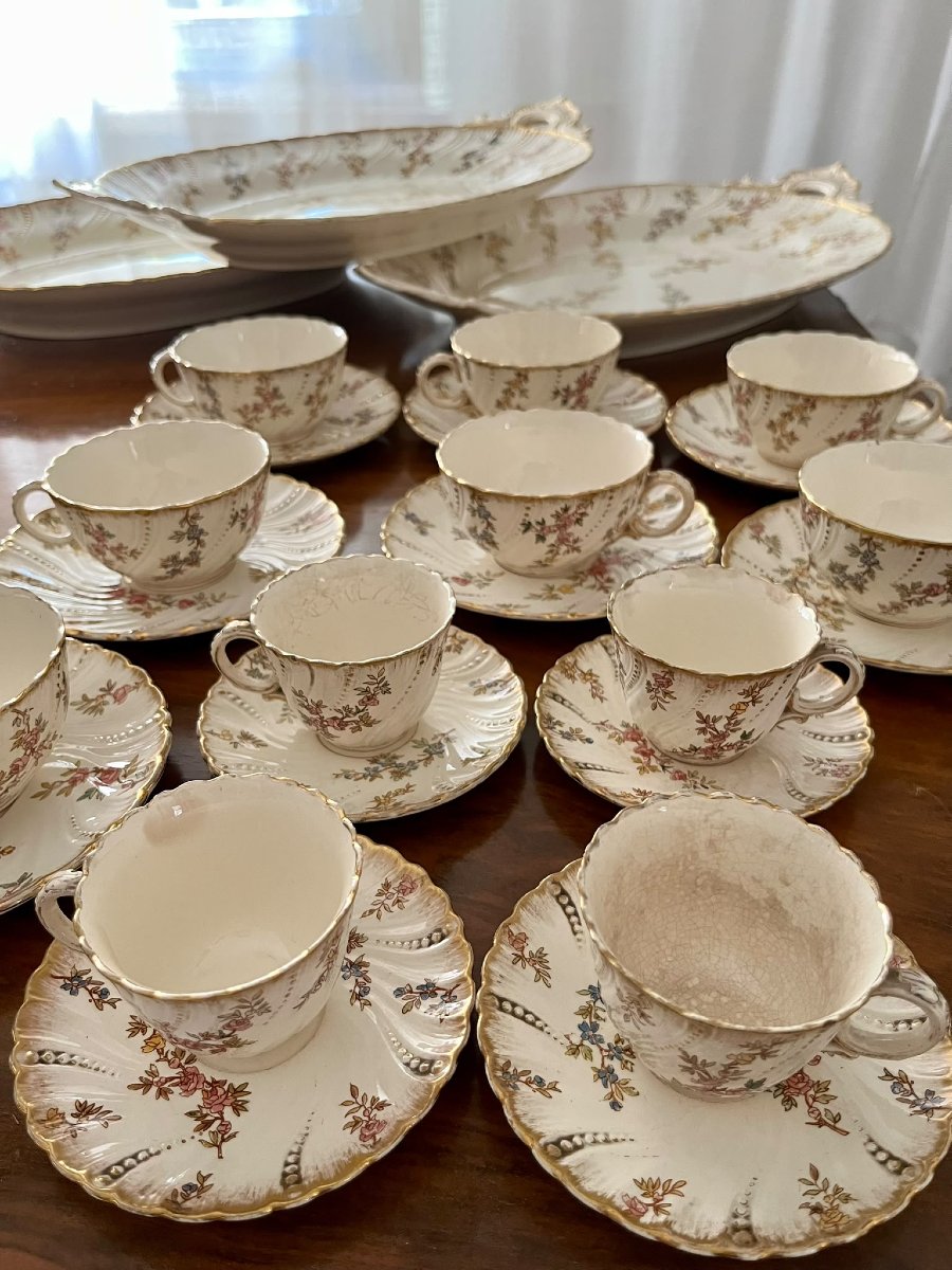 Servizio da tavola in ceramica del 1850 chiamato Luigi XV-photo-4