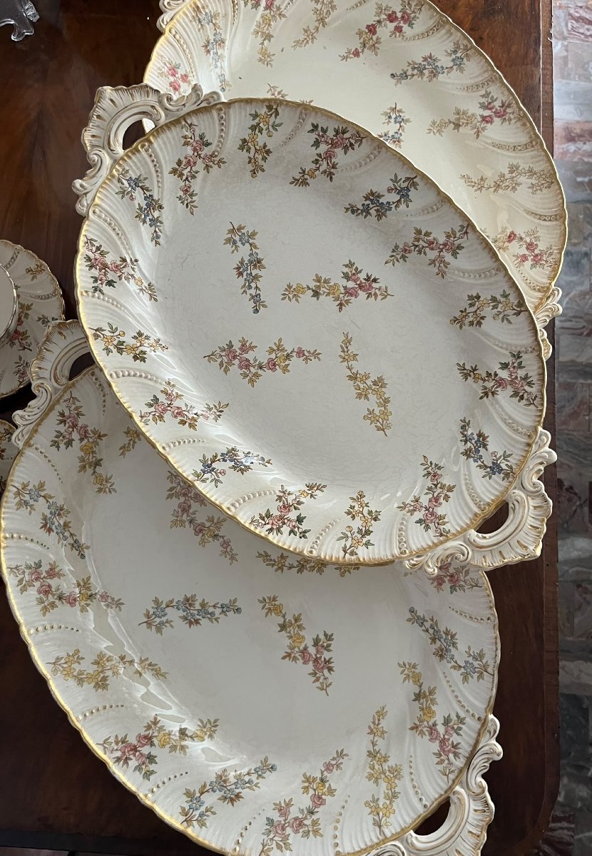 Servizio da tavola in ceramica del 1850 chiamato Luigi XV-photo-5