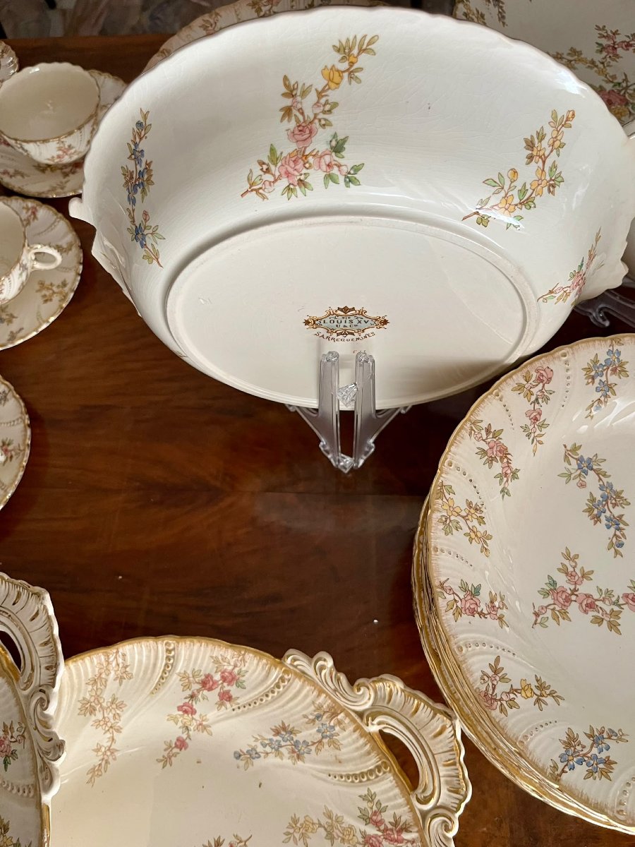 Servizio da tavola in ceramica del 1850 chiamato Luigi XV-photo-6