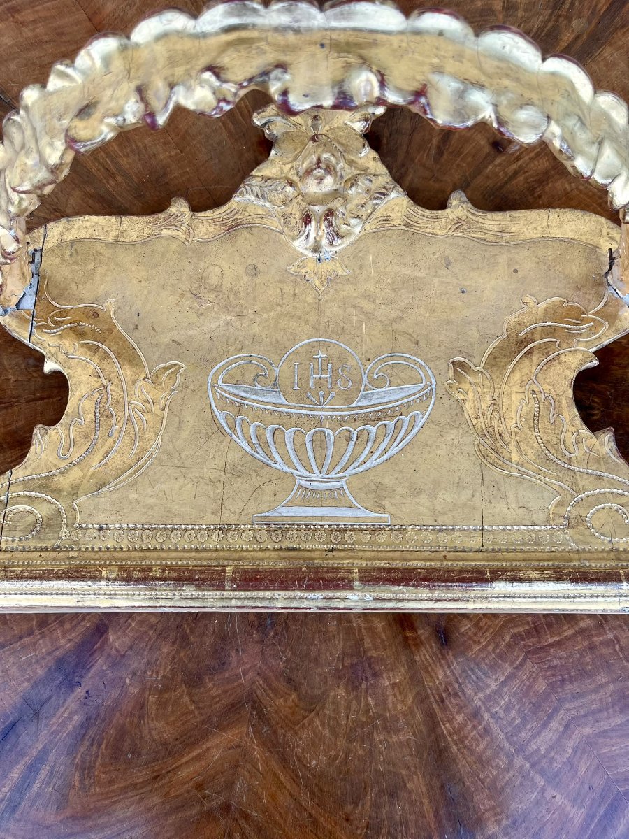 Fregio in legno del 700 oro zecchino -Roma-photo-2