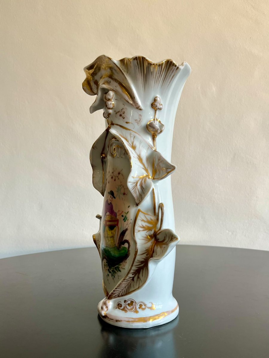Vaso napoletano in ceramica dipinto del 1870-photo-3