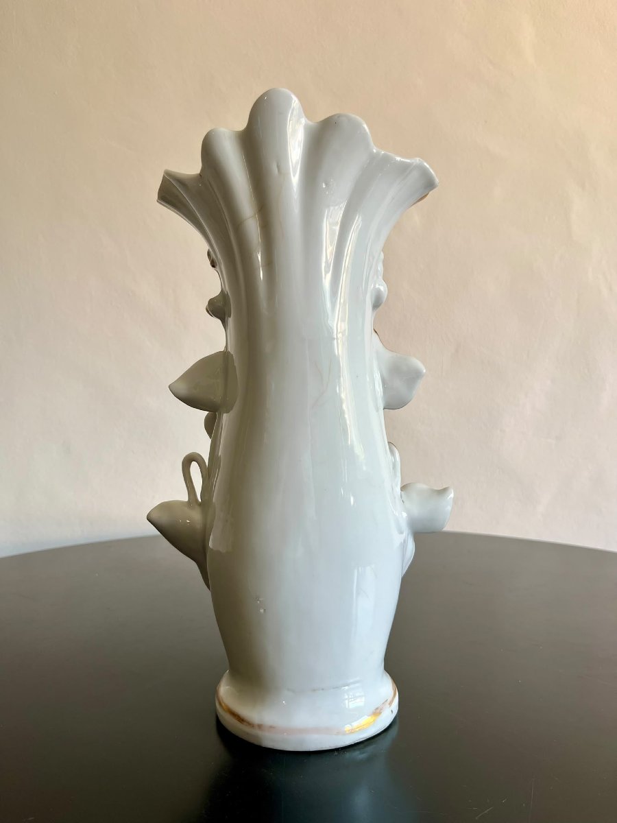 Vaso napoletano in ceramica dipinto del 1870-photo-1