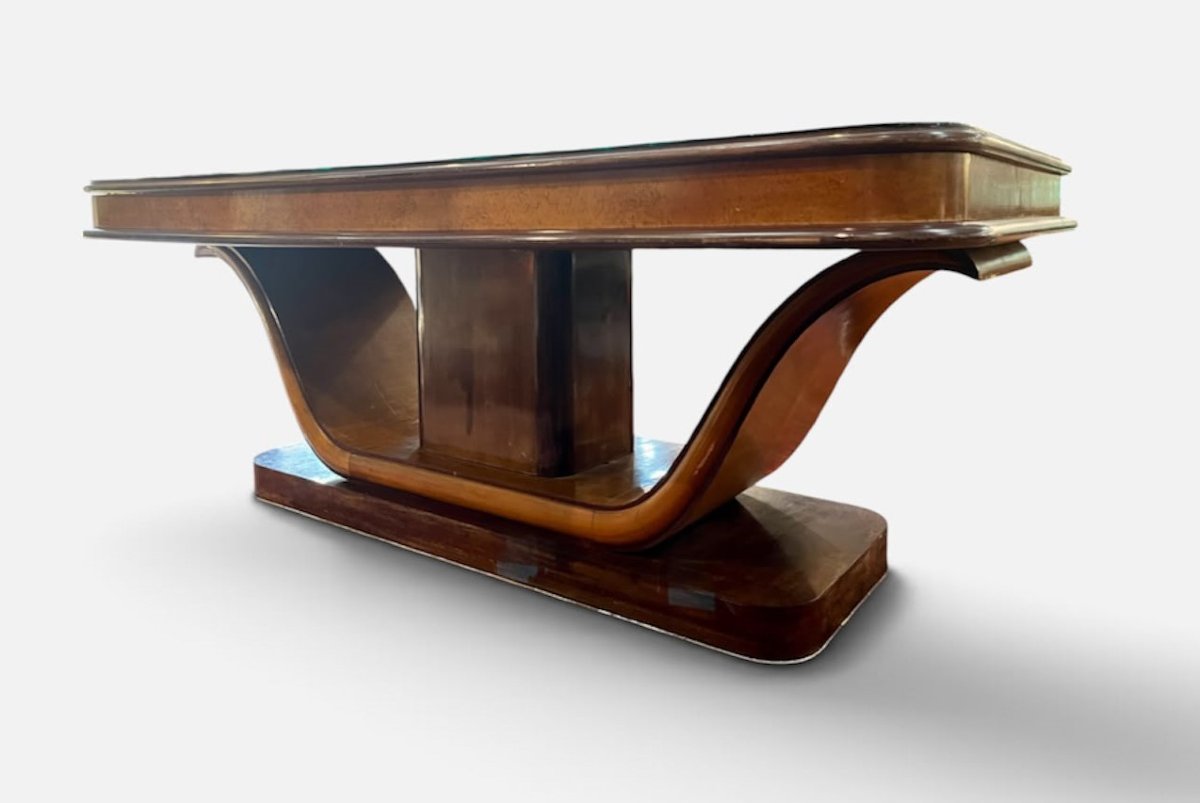 Tavolo 1940 in olmo e palissandro alto design