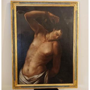 Olio su tela San Sebastiano del 600 – Att. Andrea Vaccaro