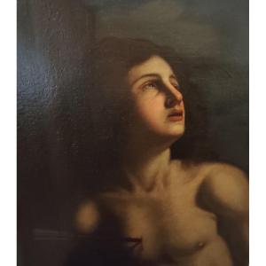 Olio su tela del 1600 – San Sebastiano, attribuito a Cesare Gennari (1637–1688)