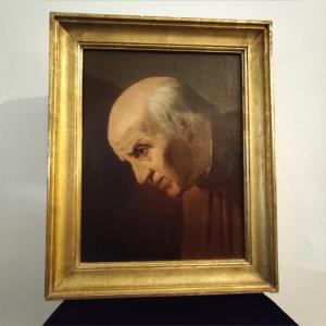 Olio su Tela dell'800 "Il Notaio", Scuola Veneta