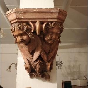 Capitello con putti del 1800 Italia