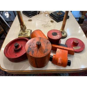 Stampi in legno di forme "fonderia Zanotti" di Santarcangelo di Romagna inizio XXsec