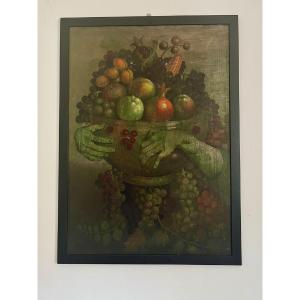 Olio su tavola: Le Stagioni – L’Inverno, 1950