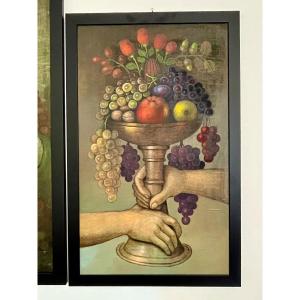 Olio su tavola: Le Stagioni – L’Autunno, 1950