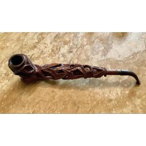  Pipe En Bois De Bruyère Sculptée Dans Un Seul Morceau De Branche De Chêne