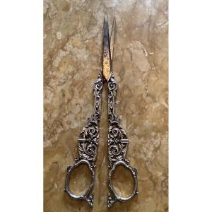 Silver Grape Scissors 