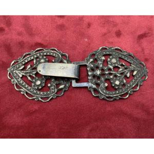 52 - Silver Provençal Cape Buckle For An Arlesian Costume 