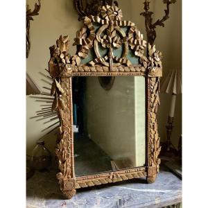 Small Provençal Mirror In Gilded Wood 