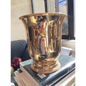 Gold-tone Metal  Champagne Bucket 