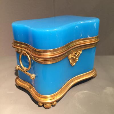 Set Opaline Blue Mid 19th Century Napoleon III.