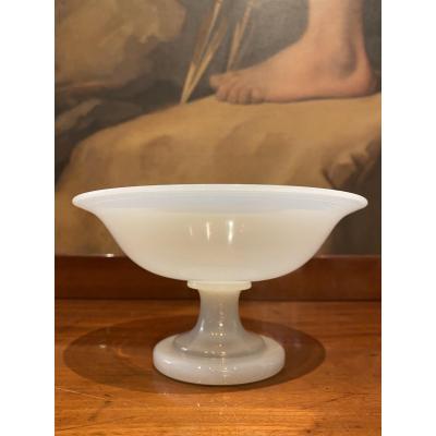 Important Baguier Cup In Soapy Opaline XIXth Charles X Period.