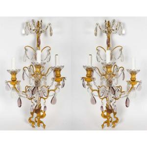 Pair Of Louis 16 Style Sconces From Maison Bagues