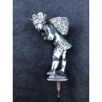 Nickellated Bronze Car Mascot Signed Cardeilhac Paris