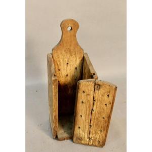 Wooden Cheese Dish, Folk Art