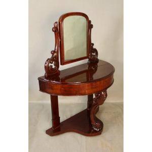 Half Moon Mahogany Dressing Table