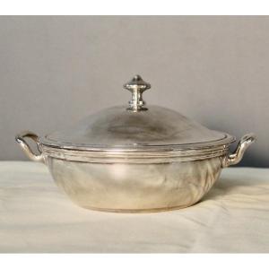 Vegetable Dish In Silver Plated Santucci Thiebaut Lyon Hallmark