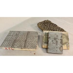 Lot Of 4 19th Century Printing Plates