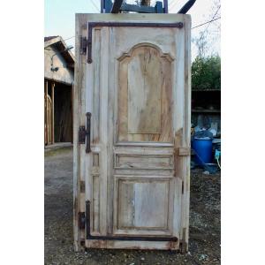 19th Century Landing Door In Solid Walnut