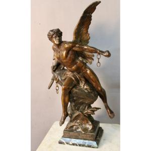 “thought Breaking Its Chains” Regulates By André Emile Louis Picault